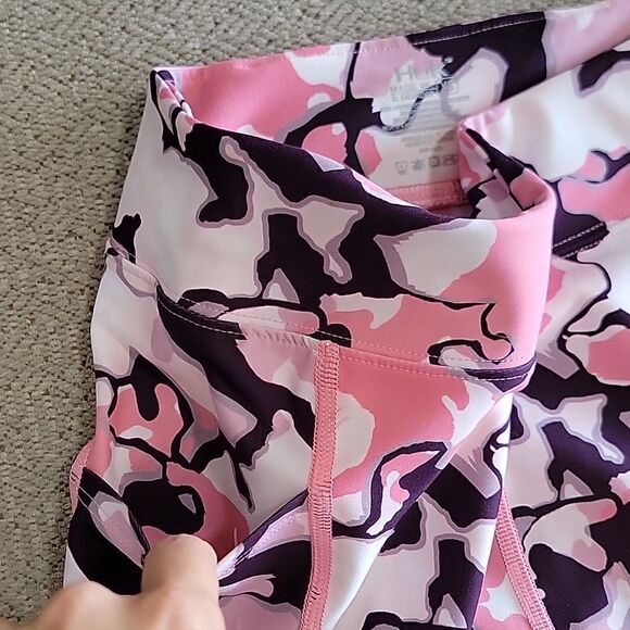 Huk Reel In Pink Purple Yoga Workout Athletic Leggings - Size XS - Picture 7 of 13